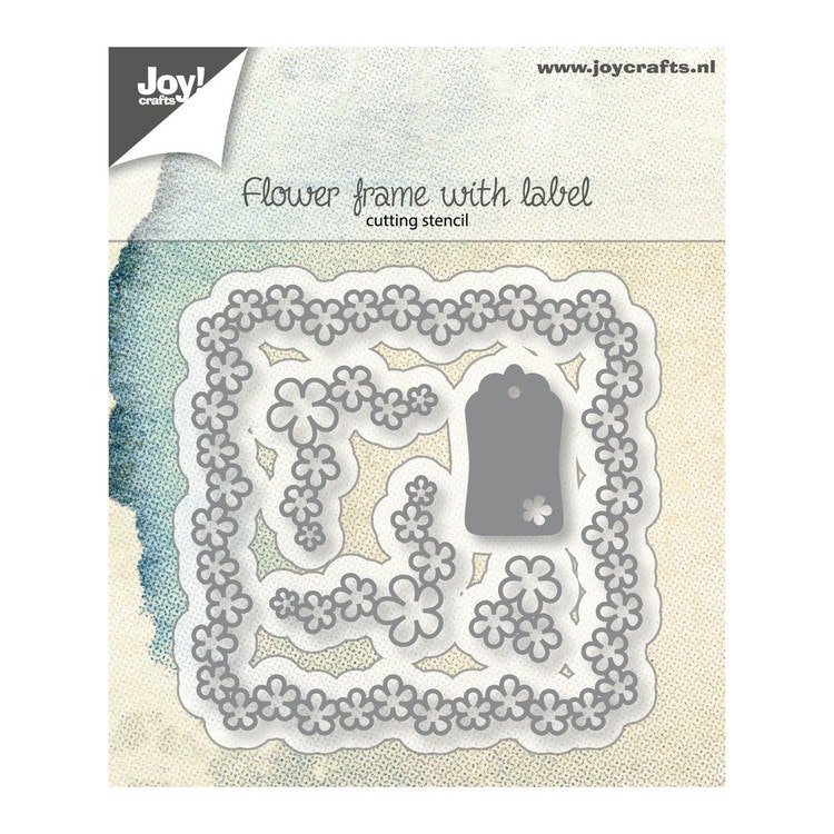 6002-1166 Dies Flower frame with Label