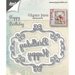 6002-1283 Dies Filigram frame Happy Birthday