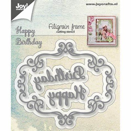 6002-1283 Dies Filigram frame Happy Birthday