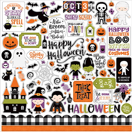 ILH218014 I Love Halloween Dekoration stickers
