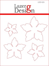 LDD-025DIES Lazerdesign Blommor 4 storlekar