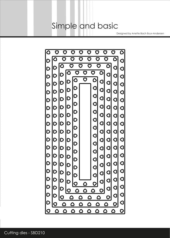 SBD210DIES - Mini Slimcard Hjärtan