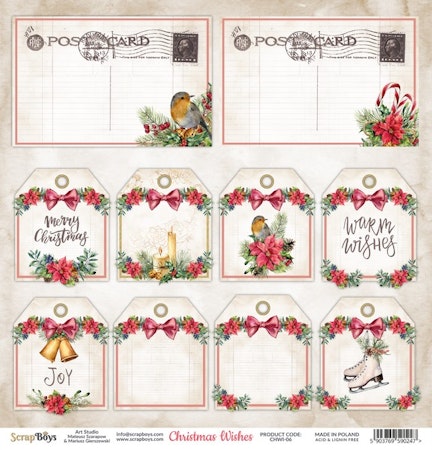CHWI-06PAPPER Christmas Wishes 12 x 12