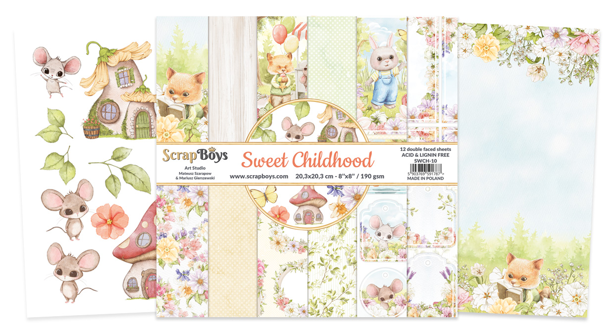 SWCH-10Block Sweet Childhood 8 x 8