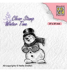 WT006 Clearstamp Snowman with tophat