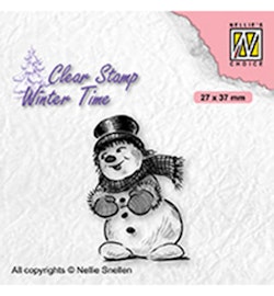 WT006 Clearstamp Snowman with tophat