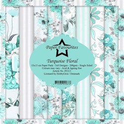 PF213BLOCK Turquise Floral