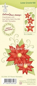 555466CLEARSTAMP LEANE Poinsettia