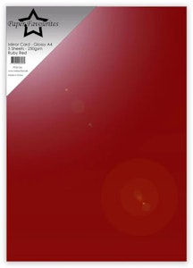 PFSS106  1 st Mirror Card - Glossy A4 Ruby Red