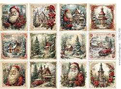 LDKL-920 Klippark 12 Vintage Julmotiv