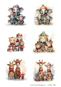 LDKL-982 Klippark Julmotiv Djur
