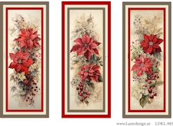 LDKL-985 Klippark Julmotiv Blommor
