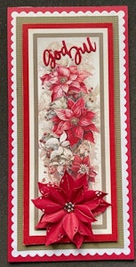 LDKL-986 Klippark Julmotiv Blommor