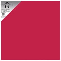 PFSS505 Smooth Cardstock Bright Red Julröd