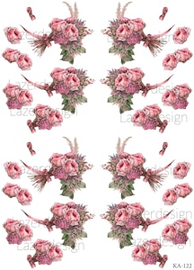 KA-122 3D Klippark Blomma Ros