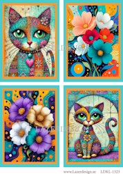 LDKL-1323 Klippark Katt-Blommor