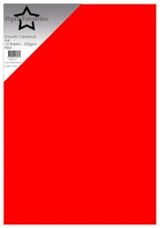 PFSS717- Smooth Cardstock Red A4