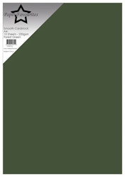 PFSS721-Smooth Cardstock Forest Green A4 Julgrön