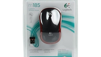 Logitech Wireless Mouse M185 Red