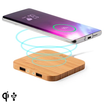 Qi Trådlös Laddare till Smartphones Bambu 146542