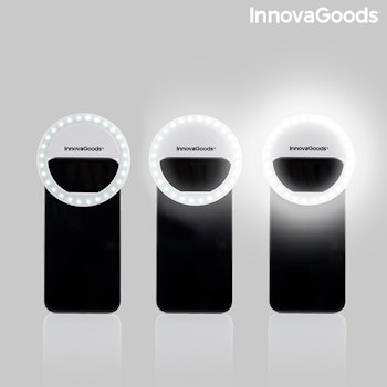 Återuppladdningsbar ljusring för selfies Instahoop InnovaGoods Gadget Tech