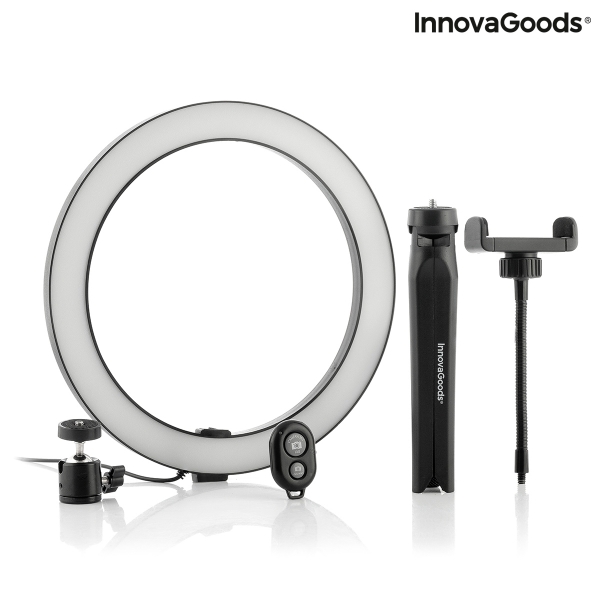 Selfie -ringljus med stativ och fjärrkontroll Youaro InnovaGoods V0103280 Gadget Tech