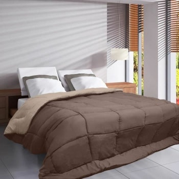 DUNTÄCKE POYET MOTTE BEIGE BRUN 200 G/M² (240 X 260 CM)
