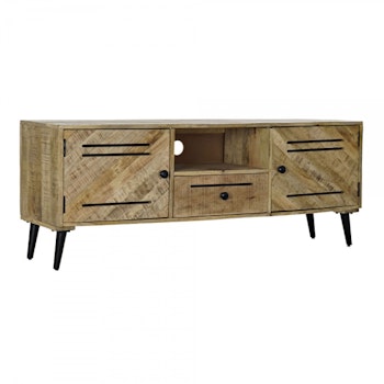 TV-möbler DKD Home Decor Brun Metall Mangoträ (150 x 59 x 40 cm