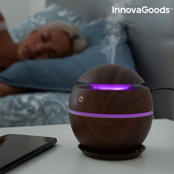 Miniluftfuktare och doftspridare Dark Walnut InnovaGoods