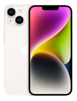 Apple iPhone 14 - 5G smartphone - Vit - 128 GB