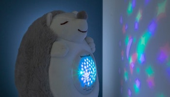 Igelkott-mjukis med vitt brus och nattlampsprojektor Spikey InnovaGoods Gadget Kids