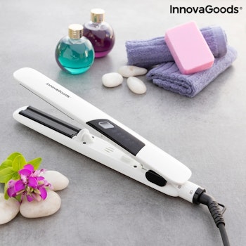 Ceramic Hair Iron with Steam Stemio InnovaGoods 36 W Wellness Beauty,