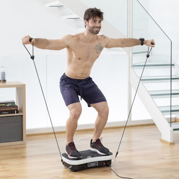 Vibrationsplatta med tillbehör och träningsguide Vybeform InnovaGoods Wellness Sport