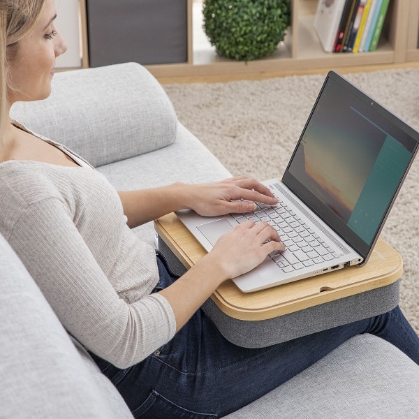 Transportabelt skrivbord för bärbara datorer med förvaringsfack Larage InnovaGoods Home Living!