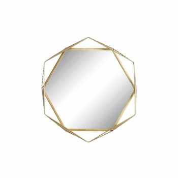 Väggspegel DKD Home Decor Glas Gyllene Järn (54 x 5 x 47 cm)