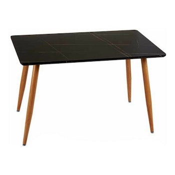 Sidobord Svart Brun Marmor Metall Melamin DM (70 x 75 x 120 cm)