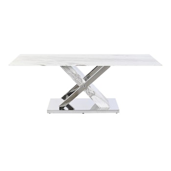 Soffbord DKD Home Decor Glas Stål (120 x 60 x 42 cm)