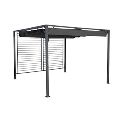 Pergola DKD Home Decor Grå 300 x 300 x 230 cm Stål