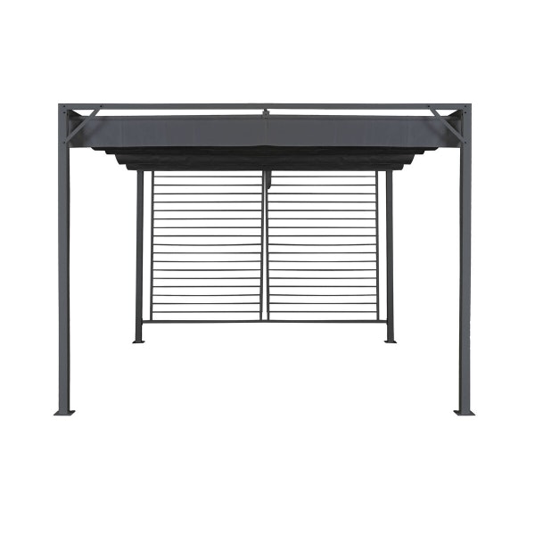 Pergola DKD Home Decor Grå 300 x 300 x 230 cm Stål