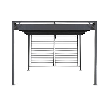 Pergola DKD Home Decor Grå 300 x 300 x 230 cm Stål