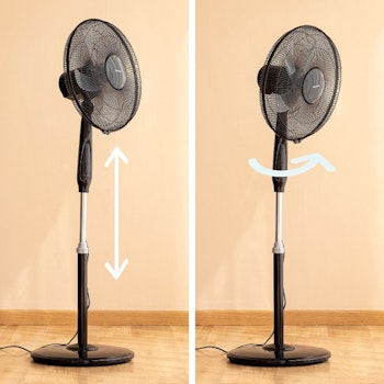 Piedestalfläkt med fjärrkontroll InnovaGoods Airstreem Svart 45 W