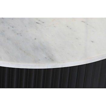 Soffbord DKD Home Decor Metall Marmor (80 x 80 x 40 cm)