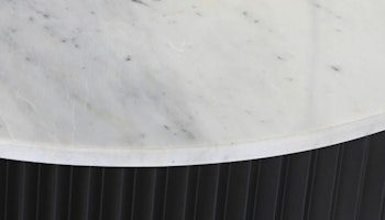 Soffbord DKD Home Decor Metall Marmor (80 x 80 x 40 cm)