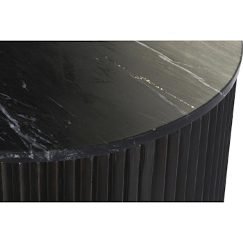 Soffbord DKD Home Decor Svart 61 x 61 x 47,5 cm Metall Marmor