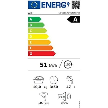 Tvättmaskin Aeg L8FEE162V 1600 rpm