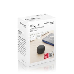 Uppladdningsbar, bärbar och trådlös minihögtalare Miund InnovaGoods Gadget Tech