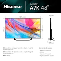 Smart-TV Hisense 43A7KQ 43" 4K Ultra HD QLED
