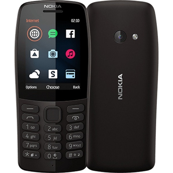 Mobiltelefon för seniorer Nokia 210 4G 2,3" Svart 16 GB RAM