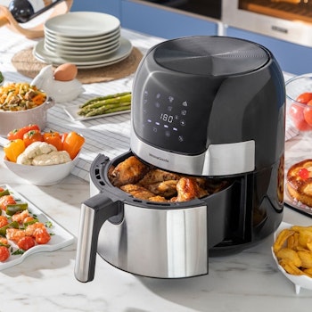 Oljefri Fritös InnovaGoods Fryinn 3500 Svart Rostfritt stål 1400 W 3,5 L