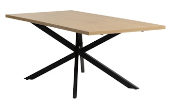 Matbord NORTOFT 95x200 vildekfärgat/svart